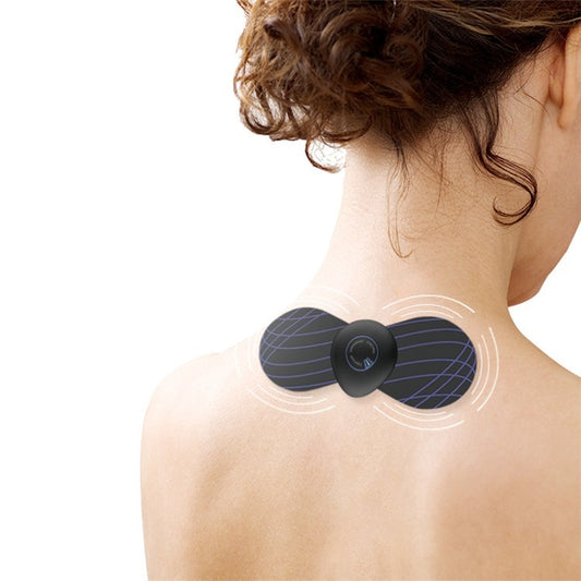 Shoulder And Neck Massage Pad Mini Convenient Pulse Cervical Sticker Household Electric Small Neck Massager - dailytrend24